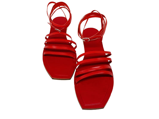 Francisco linear leather sandals