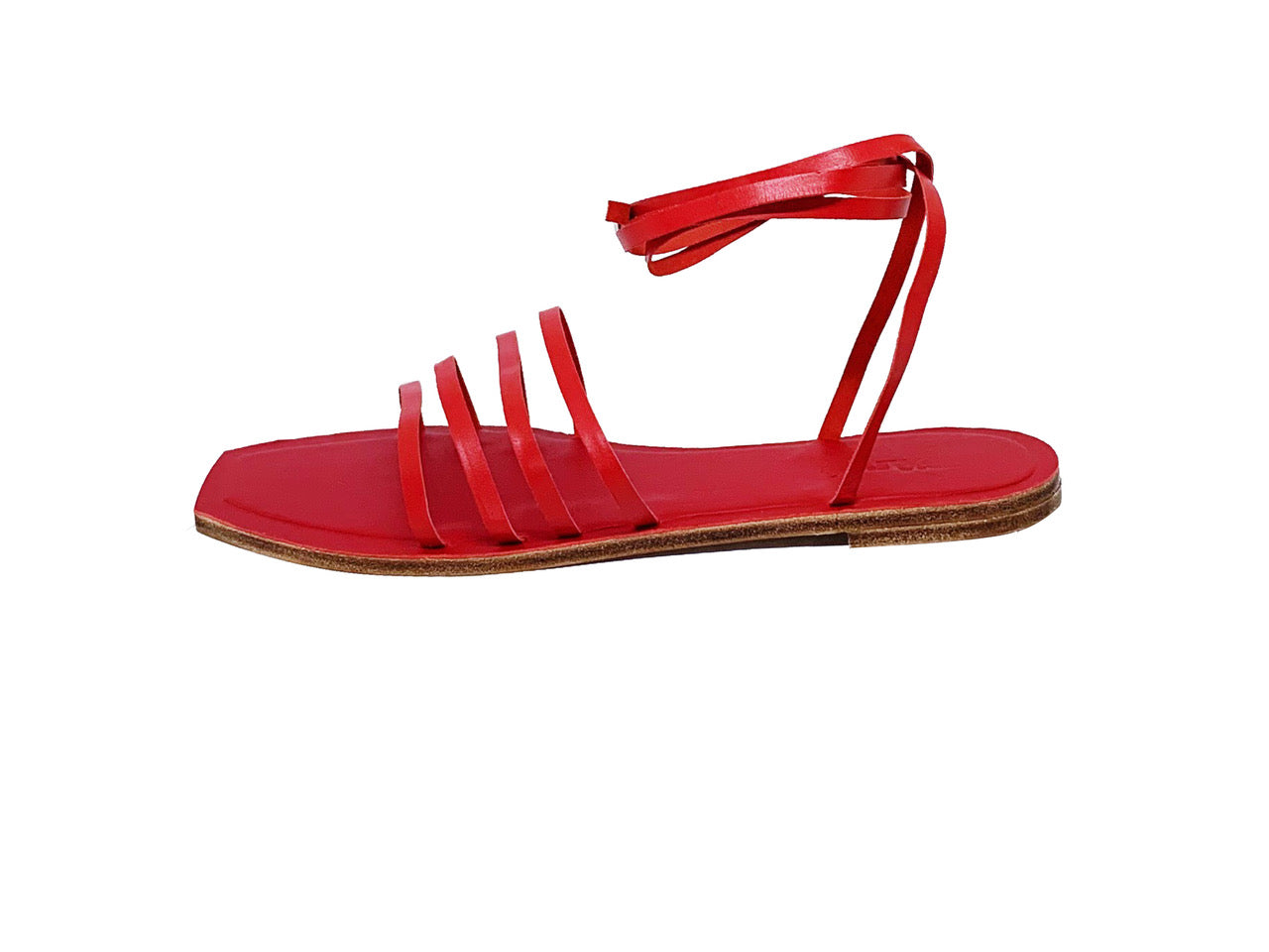 Francisco linear leather sandals