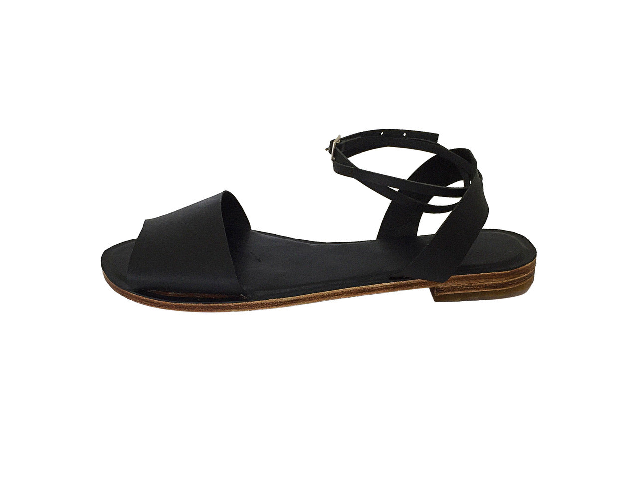 Menorquina slingback ankle wrap sandals